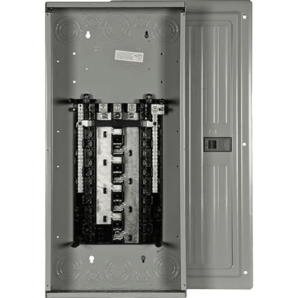 Centro de carga monofásico 1 Fase, 3 Hilos para interruptores QP, de 30 polos - 48 Circuitos, 120/240vca, Barras de aluminio 200 Amp, Nema 1, uso interior. Incluye tapa.