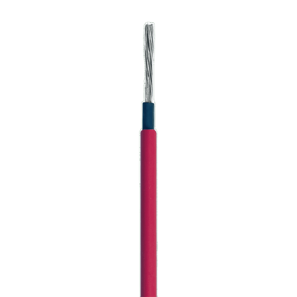 Cable Fotovoltaico Rojo/ Cobre Estañado / 4 mm² (12 AWG) / 2000V / Rollo de 25 m / / UL 4703 y TUV