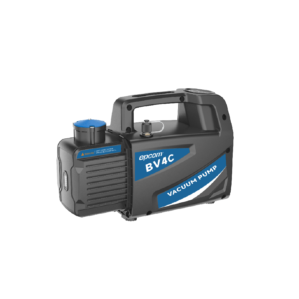 [BV-4C] Bomba de Vacío General BV4C / Vacío Final 150 Micrones / Caudal 4 CFM (114 L/min) / Potencia 1/4 HP / Diseño Anti-Retroceso de Aceite / Montaje Superior del Motor / Válvula Antirretorno Integrada / Puerto 1/4 SAE