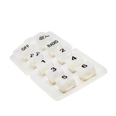 [913-39-10] Botonera de silicón para micrófono 821-6060 de sirena 202-0141AH