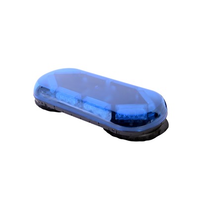 [X605-B] Mini Barra de luces con 24 LED, Color Azul y Montaje de Succión e Imán