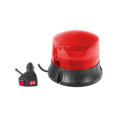 [XM-1535-R] Burbuja LED giratoria color rojo, 9 LEDs, montaje magnético