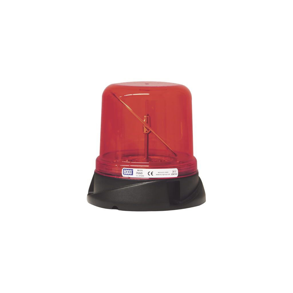 [X-7660R] Burbuja rotoled color rojo, con montaje permanente