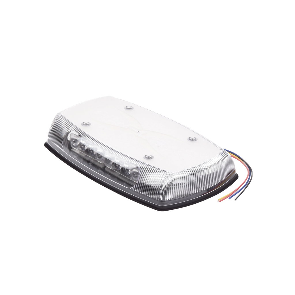 Mini Barra de Luces Ultra Brillante, color domo claro, LED azul, Ideal para Seguridad Privada