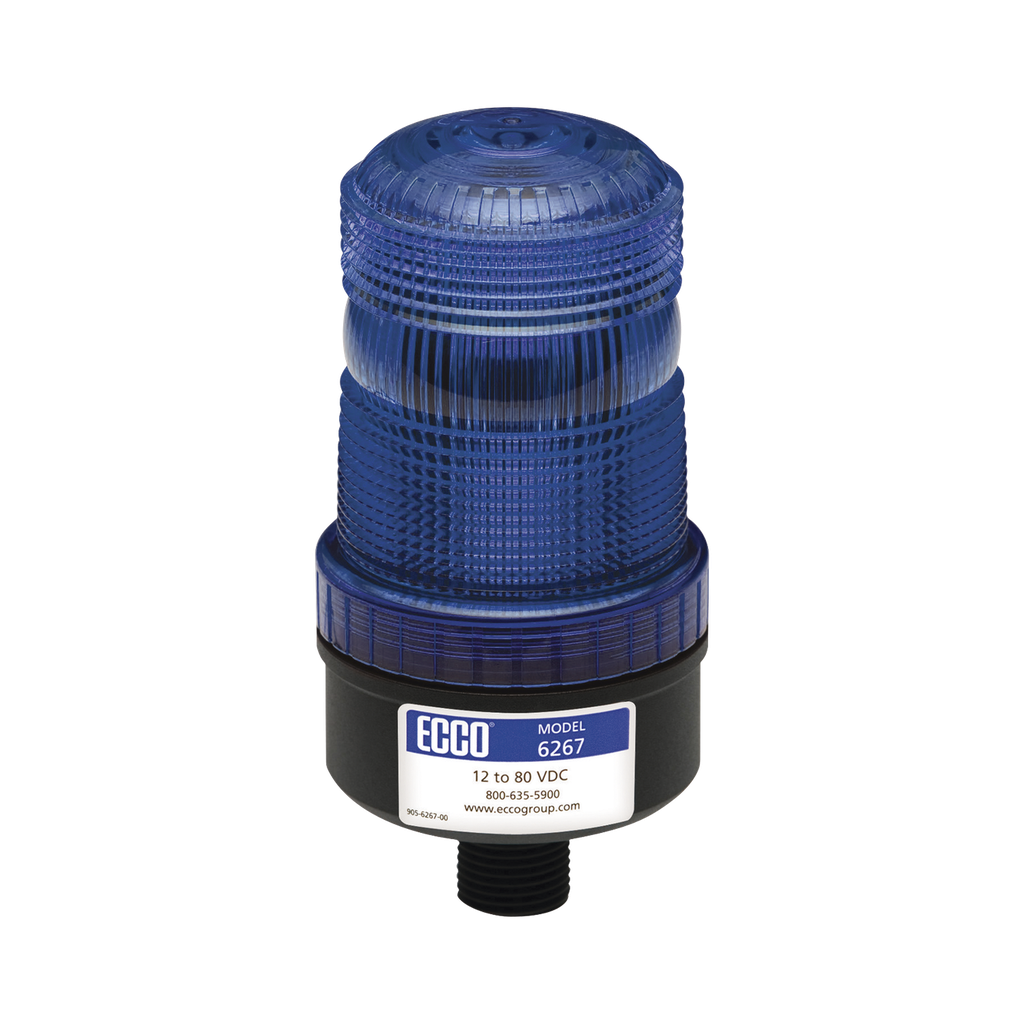 [X6267-B] Mini baliza de LED color azul montaje permanente SAE Clase III