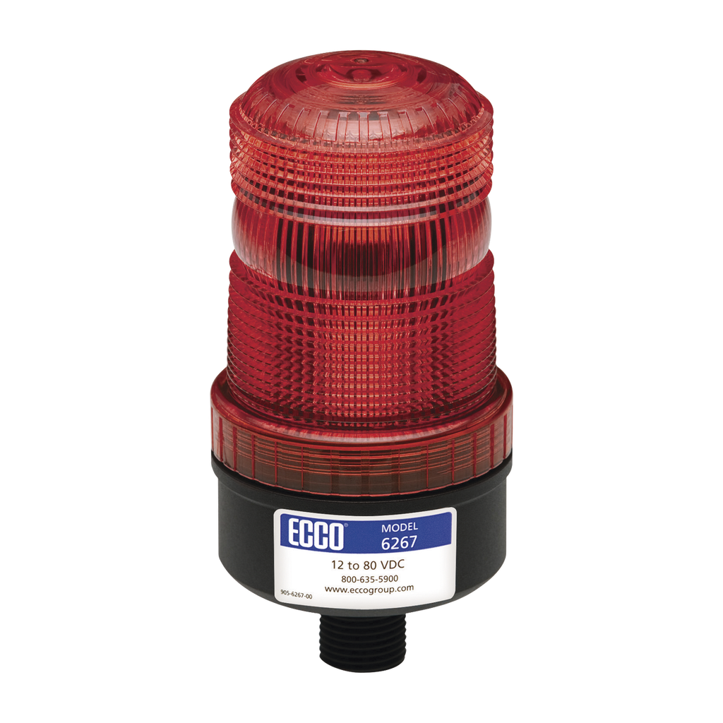 [X6267-R] Mini baliza de LED color rojo montaje permanente SAE Clase III