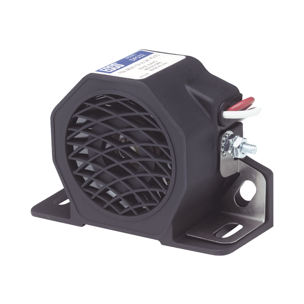 [DF532] Alarma de reversa y doble tono, 12-24 Vcc, 102 dBA