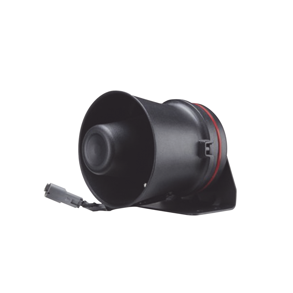 Bocina de uso Rudo para Motocicleta de 100 W, Alto Rendimiento y Base en Aluminio, 8 Ohm de Impedancia