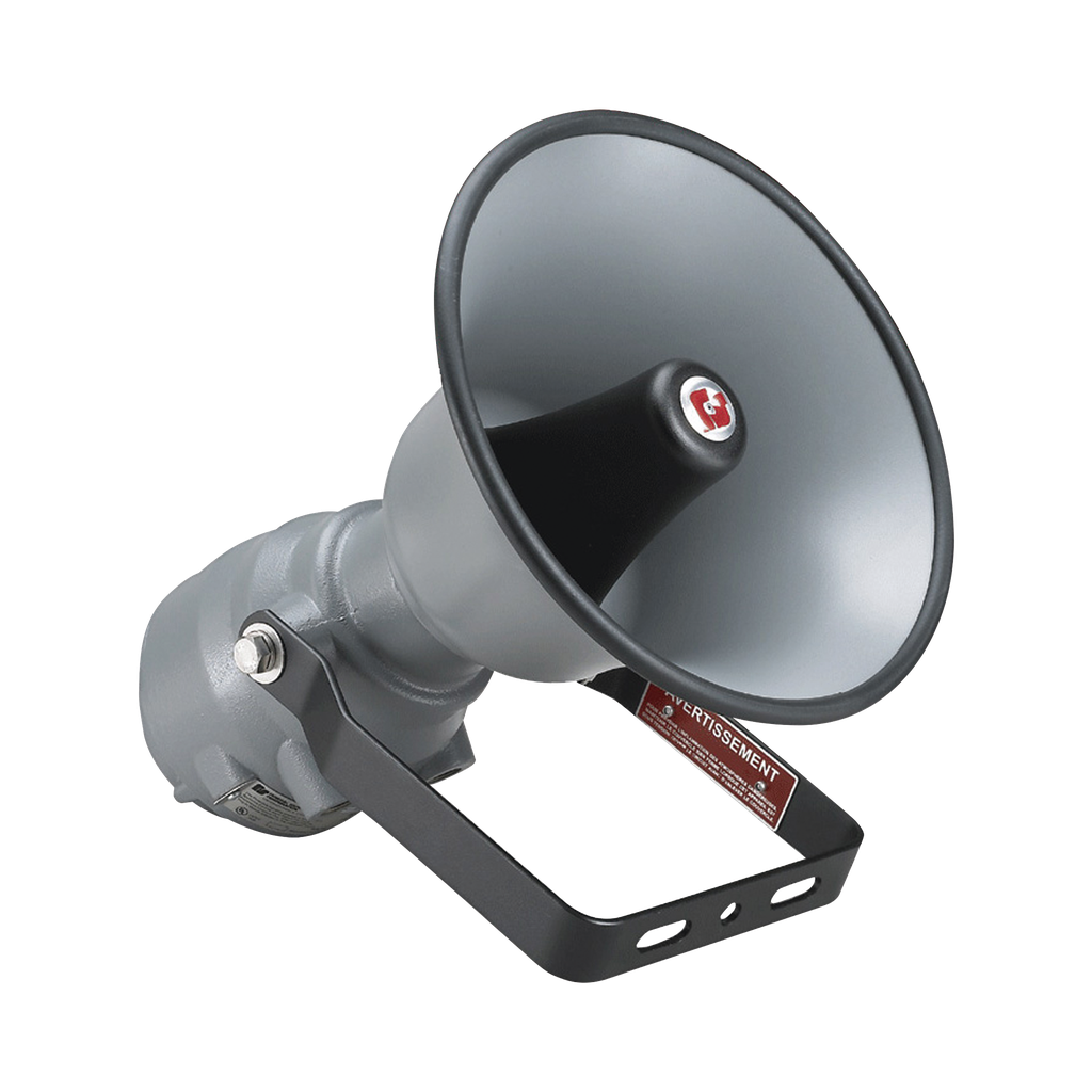 Altavoz amplificado 300X SelecTone® de 15 W a prueba de explosiones. 120 VCA Color Gris