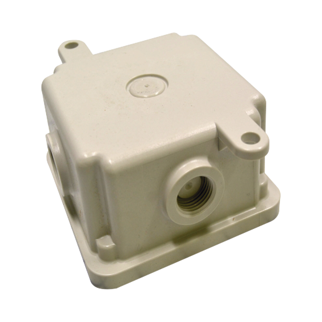 [WB-NM] Caja trasera resistente a la intemperie, no metálica, gris, accesorio federal signal