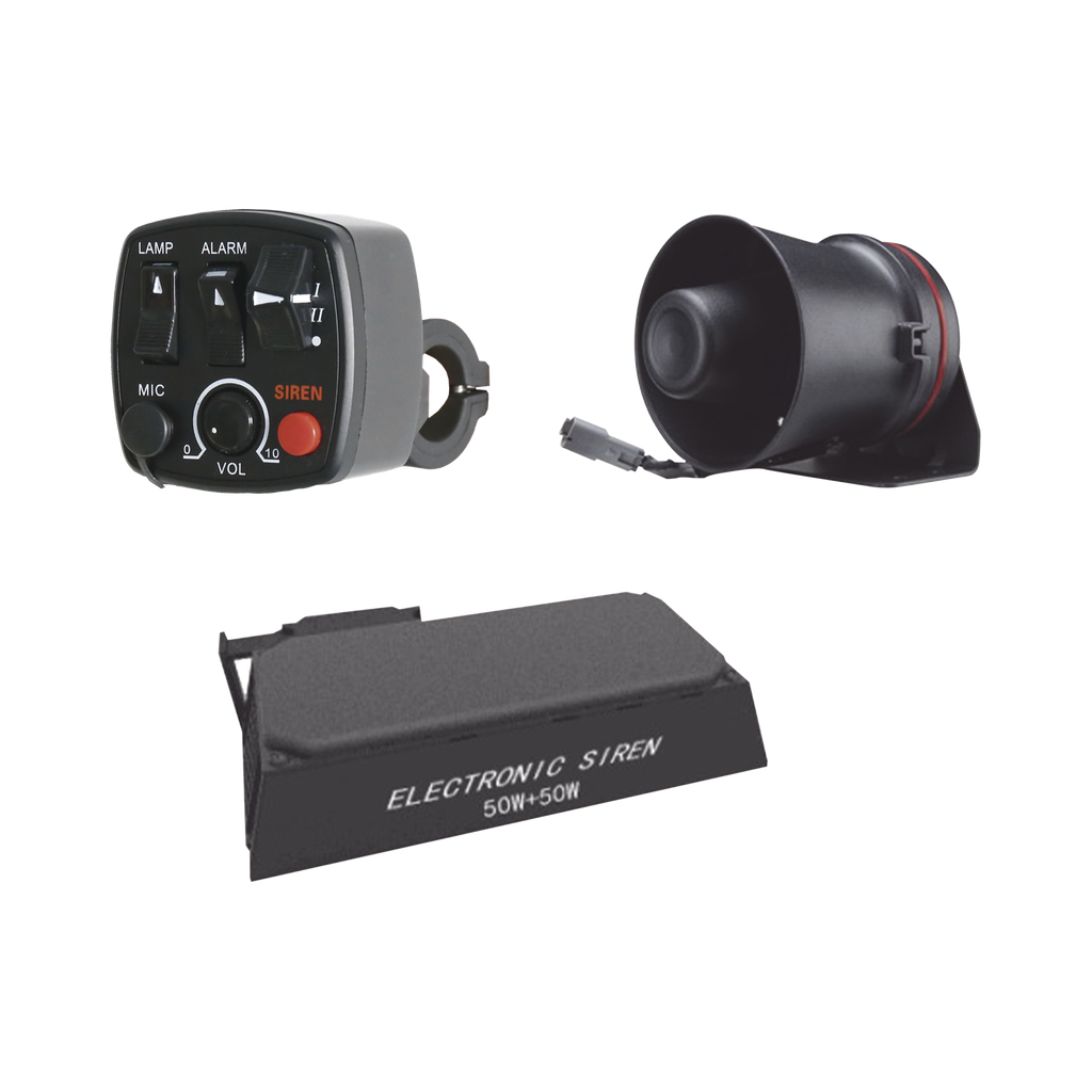 [KITMOTOEPCOM] Kit para motocicleta EPCOM INDUSTRIAL, sirena/ bocina 100 Watt y controlador