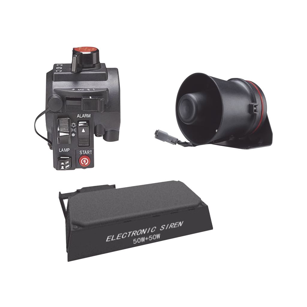 [KITMOTOEPCOM2] Kit para motocicleta EPCOM INDUSTRIAL, sirena/bocina de 100 Watt y controlador