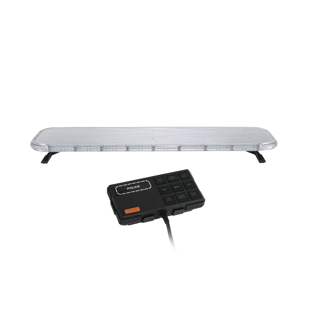 [X75RBS] Barra de luces LED de 46 Rojo/Azul , De 132 LEDs, Controlador Incluido, Ideal para Equipar Unidades de Seguridad Publica