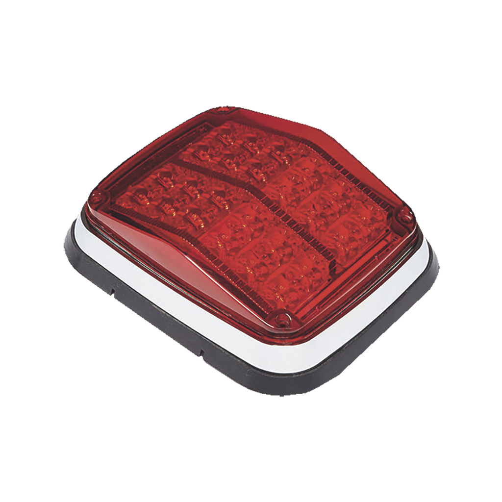 Luz de advertencia de 8 X 6, Color Rojo, SAE,  IP67, Ideal para Ambulancias