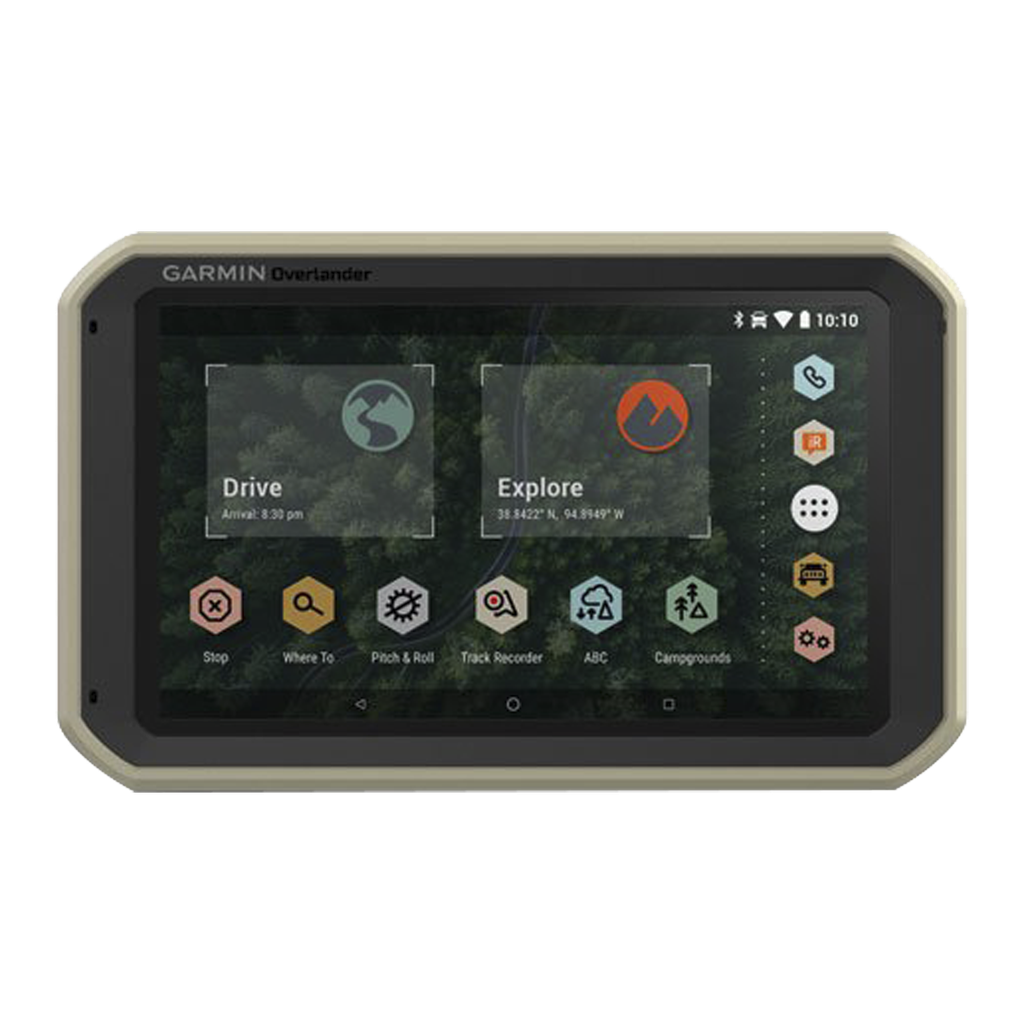 Navegador Overlander, pantalla táctil de 7 pulgadas bajo Estándar Militar 810