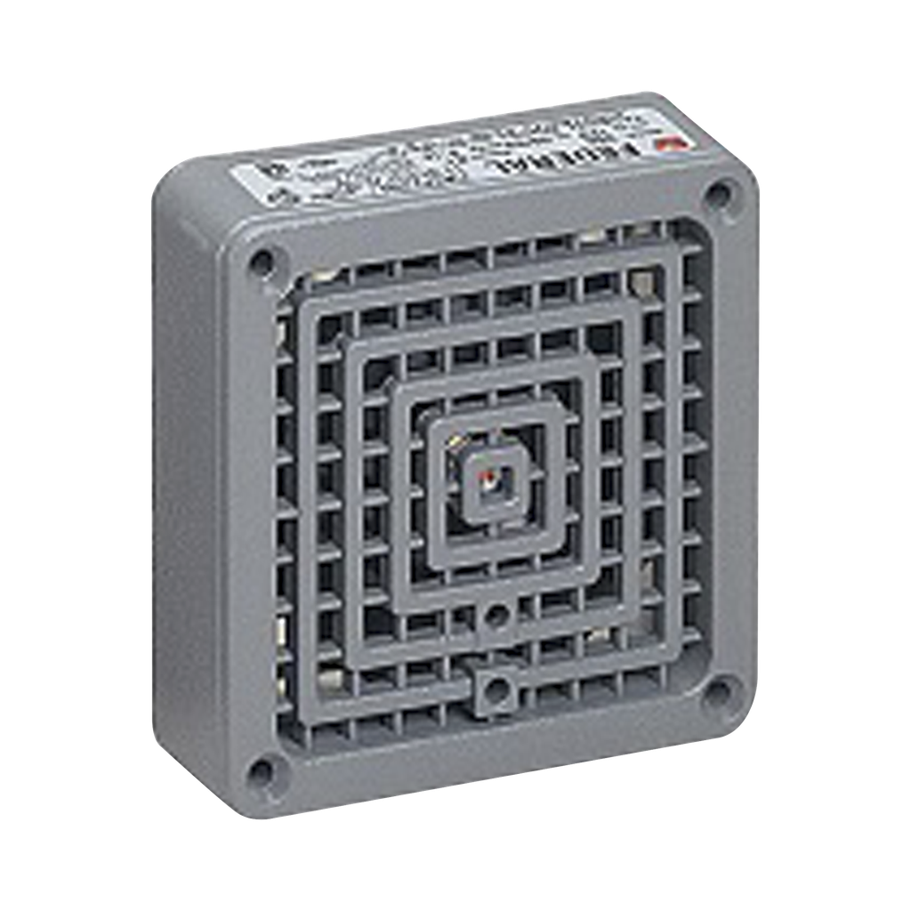 [350-120-30] Bocina Vibratone® 350 con placa de ajuste, listado UL y cUL, 120 Vca, color gris