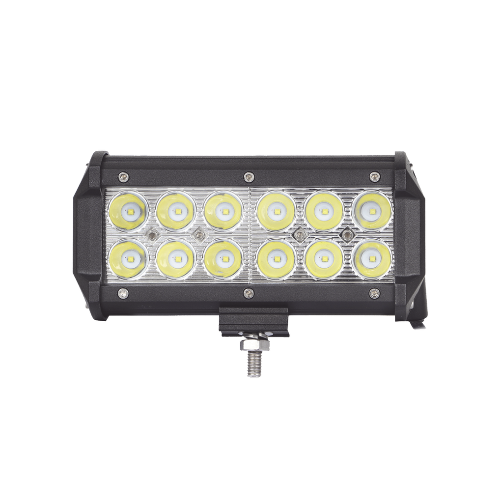 Barra de Luz de 12 LED, 1500 Lúmenes, 18 watts, 10-30 Vcc, IP67, 6.5 pulgadas