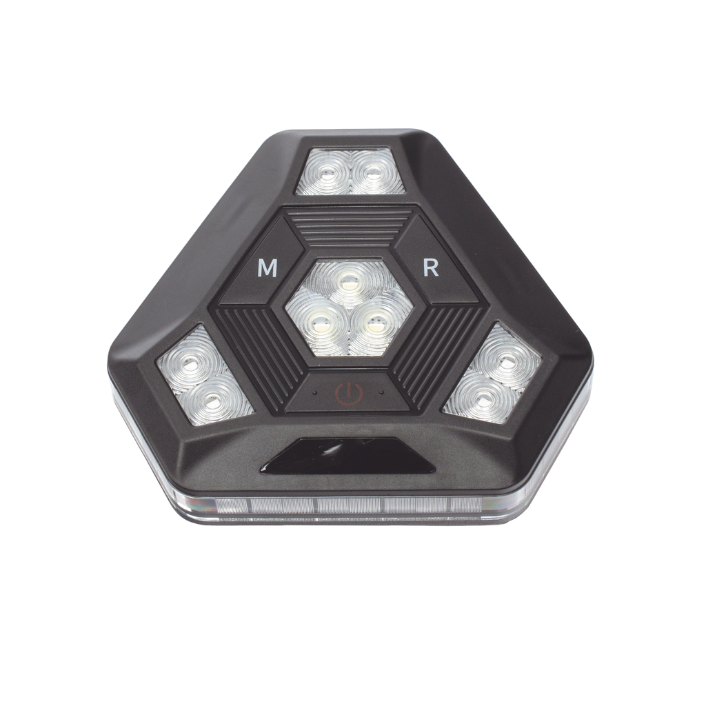 [XLTE1985RB] Luz Auxiliar Rojo/Azul Ultra Brillante Para Automóviles, Motocicletas y Bicicletas Con Montaje Magnético