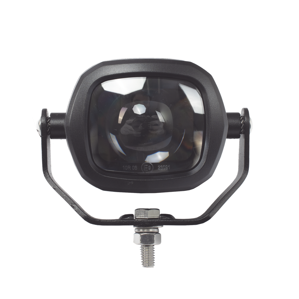 Luz LED de advertencia peatonal de flecha móvil para montacargas y vehículos