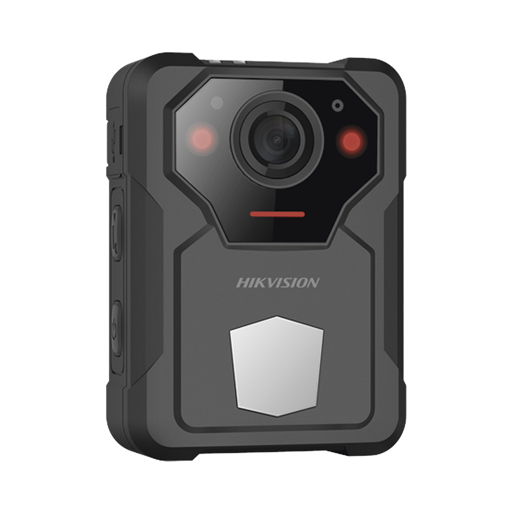 DS-MCW406/64G/GPS/NS Body Camera Portátil / Grabación a 2K (4 Megapixel)  / Fotos de Hasta 40 Megapixel / IP67 / H.265 / 64 GB de Almacenamiento / Microfono Integrado / GPS