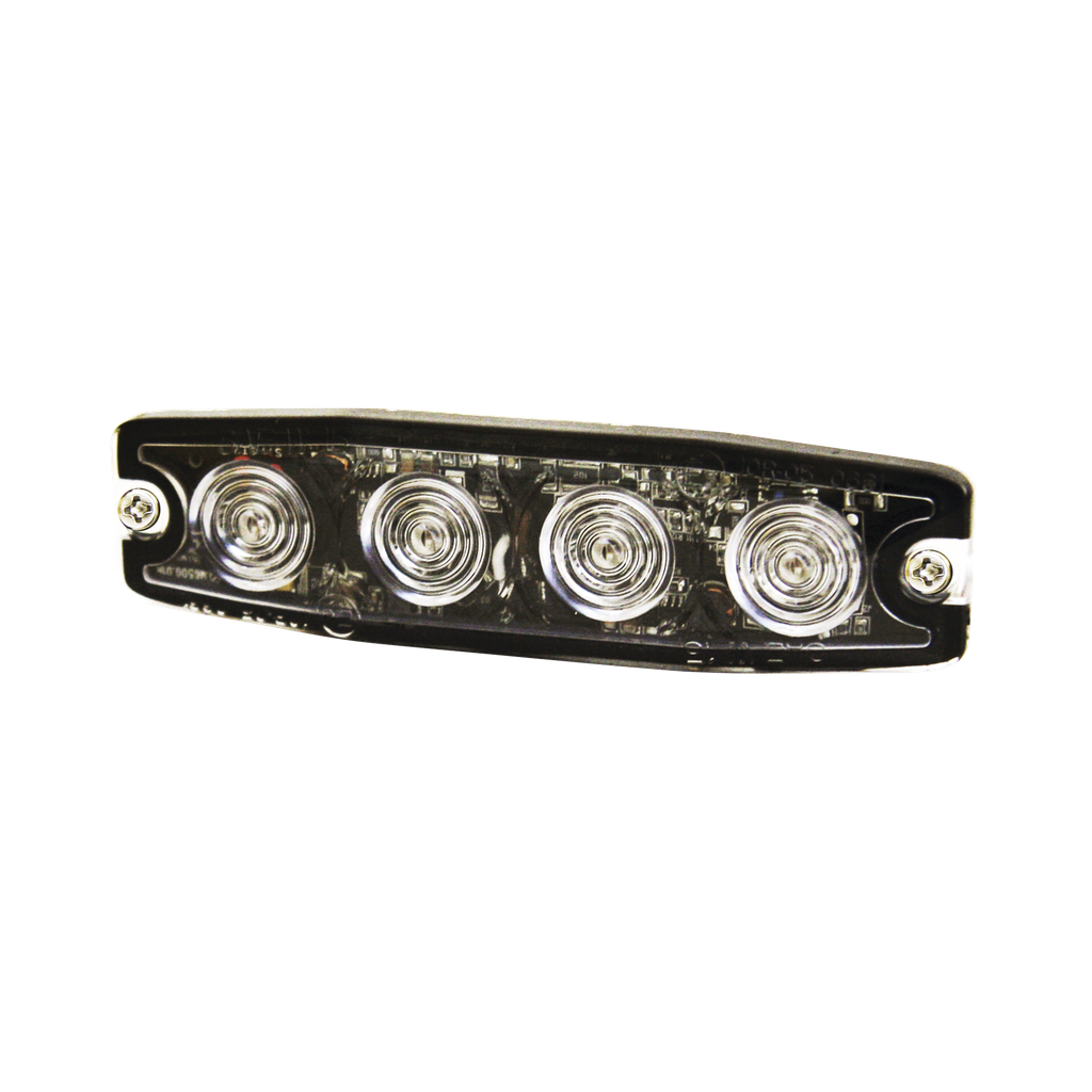 [SPL4A] Luz Auxiliar de 4 LED, ámbar, SAE Clase I, Lente transparente