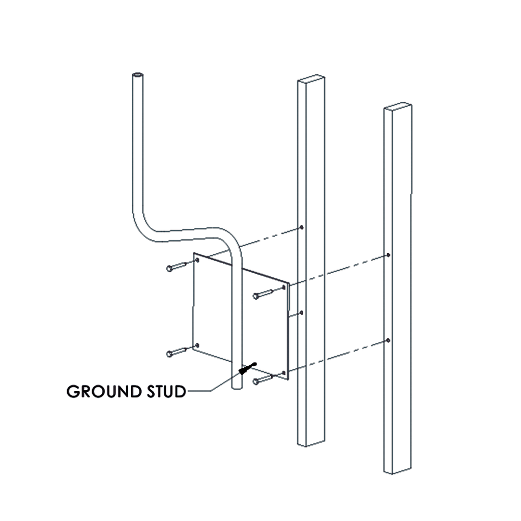 Soporte para montaje en pared compatible con linea de antenas OMNI-B