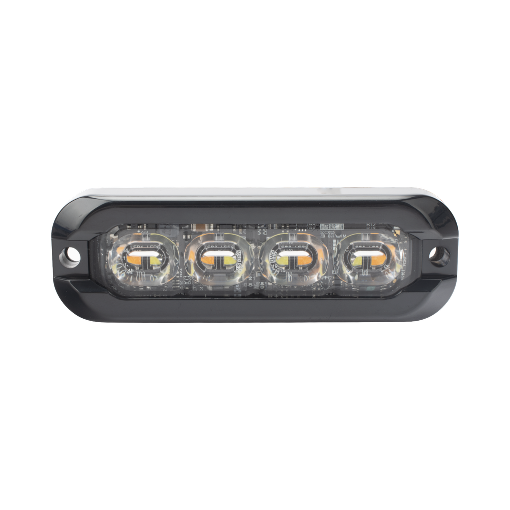Luz perimetral , 8 LED Ultra Brillantes, Dual Color Ambar / Claro
