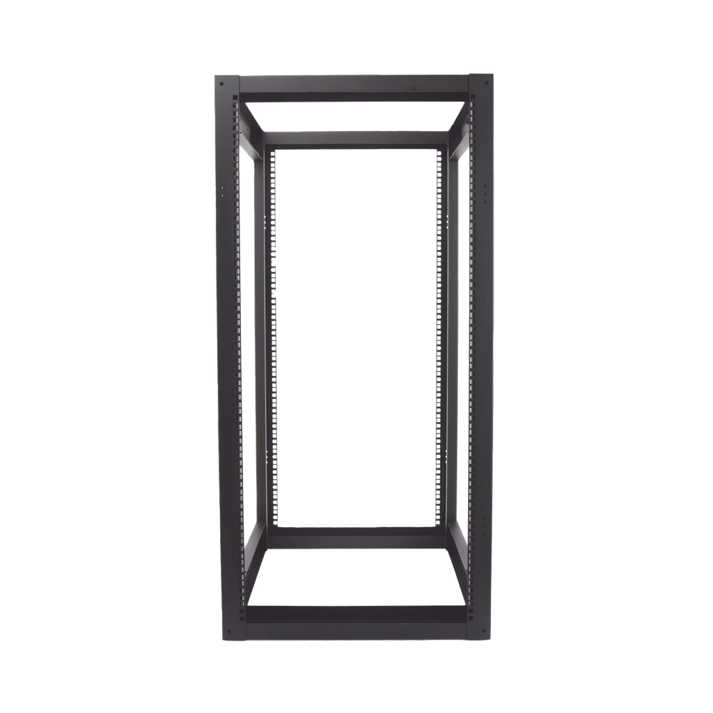 [EI-QR-3224-R2] Rack Estándar 19 de 4 Postes, Acero, 24 Unidades, Profundidad Ajustable.
