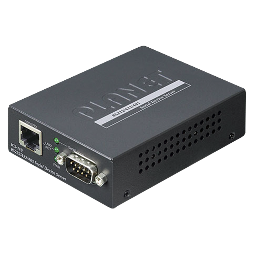 [ICS-110] Convertidor de Medios de RS-232/ RS-422/ RS-485 a Fast Ethernet, Administración Web, SNMP y Telnet