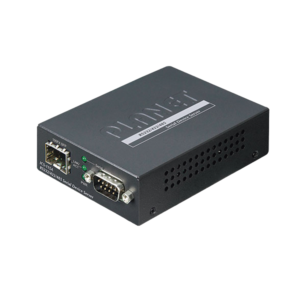 [ICS-115A] Convertidor de Medios RS-232/422/485 a SFP 100 Base-FX