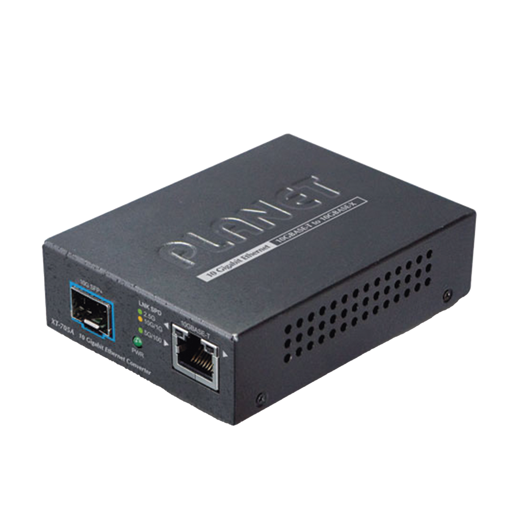 [XT-705A] Convertidor de Medios Ethernet RJ45 10G/5G/2.5G/1G/100M a SFP+ 10GBASE-X