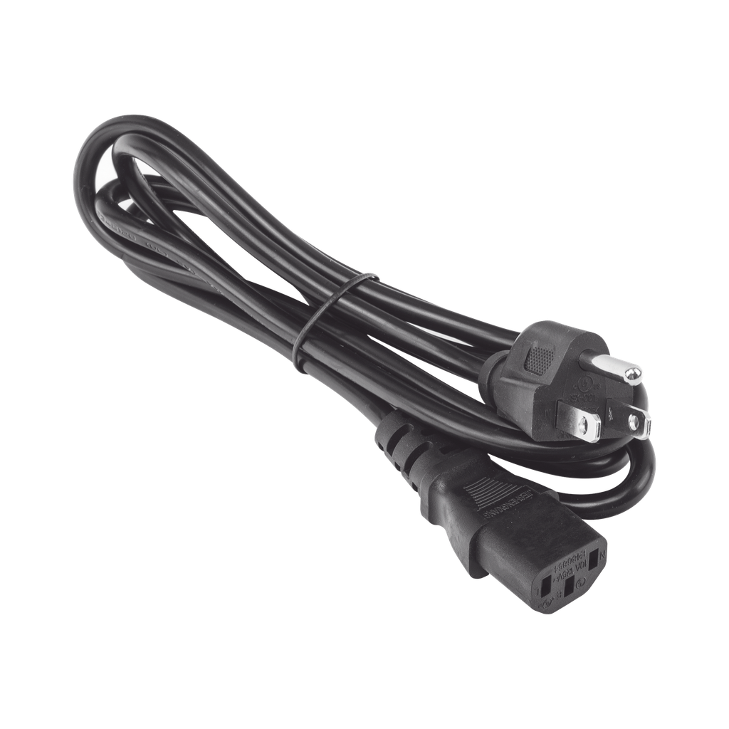 [AC-CORD-1.8M] Cable de Alimentación Eléctrica para 120-240 Vca / 1. 8 metros