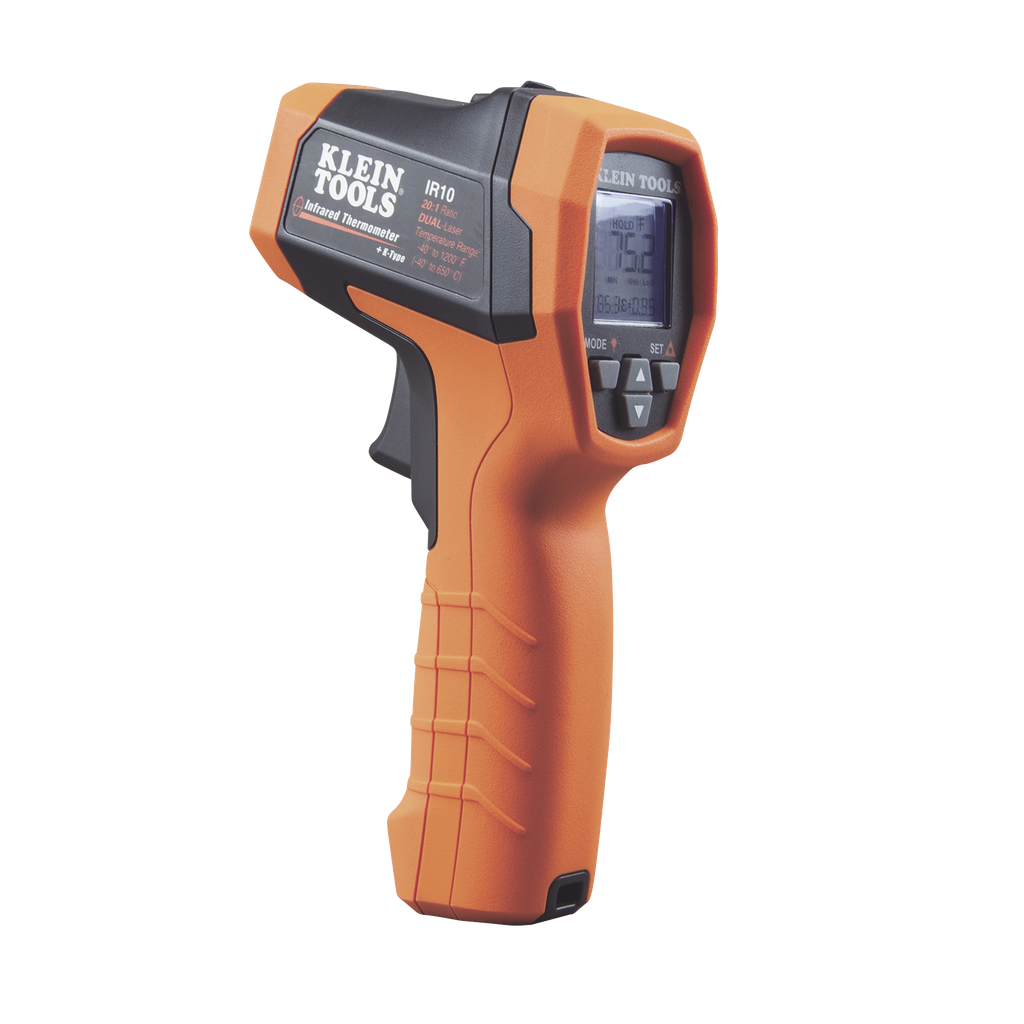 [IR-10K] Termómetro Infrarrojo de Doble Láser  20:1. (-40° a 650° C).
