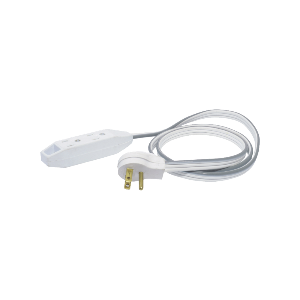 [SYS-136051] Extension electrica plana de 1 metro con clavija aterrizada.