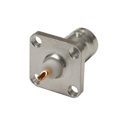 [RFB-1115] Conector BNC hembra, montaje en panel de 4 perforaciones a 13 mm