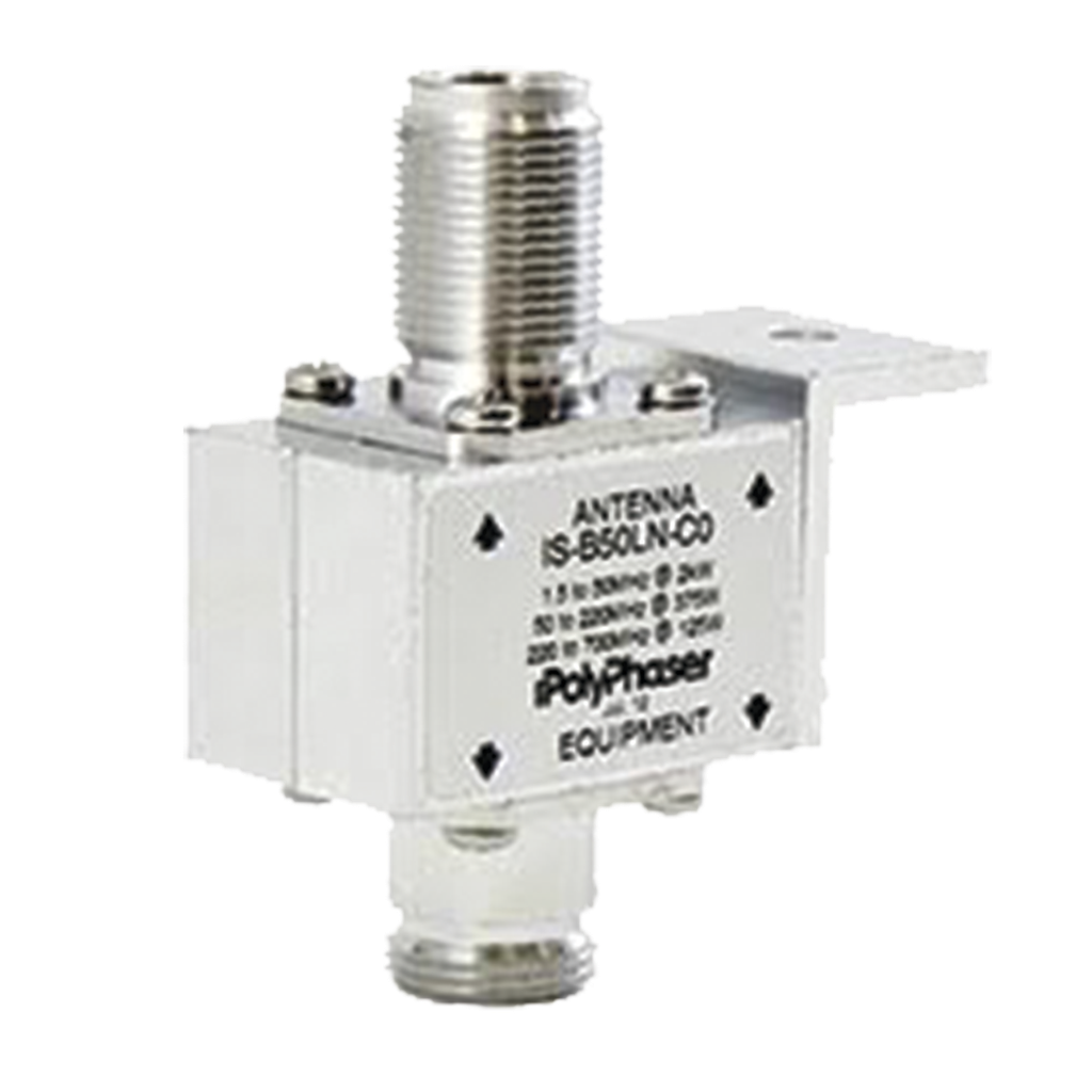 [IS-B50LN-C0] Protector Coaxial de 10MHZ a 1GHZ Con Bloqueador de DC y Conectores N Hembra, 50 ?