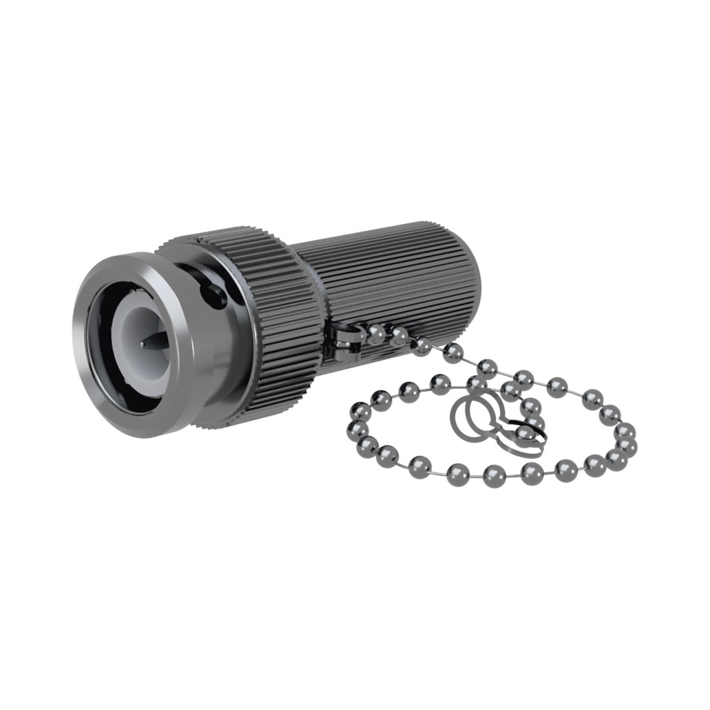 [RFB-1150-1] Carga Terminal Resistiva, 50 Ohm en BNC Macho con Cadena, 1/2 Watt, CD-1.5 GHz.