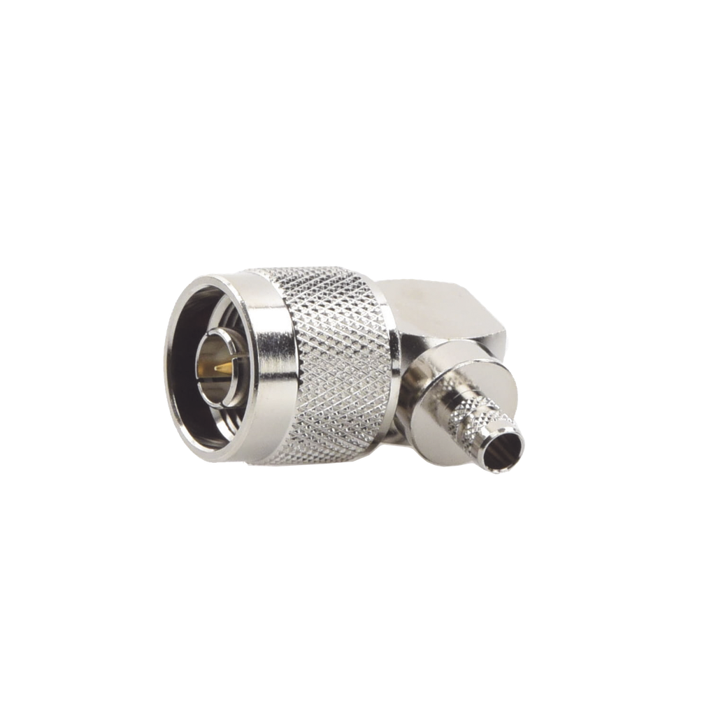 [RFN-1009-X-04] Conector N Macho en A/R de Anillo Plegable para Cables RG-8/X, LMR-240, Níquel/ Oro/ Teflón.
