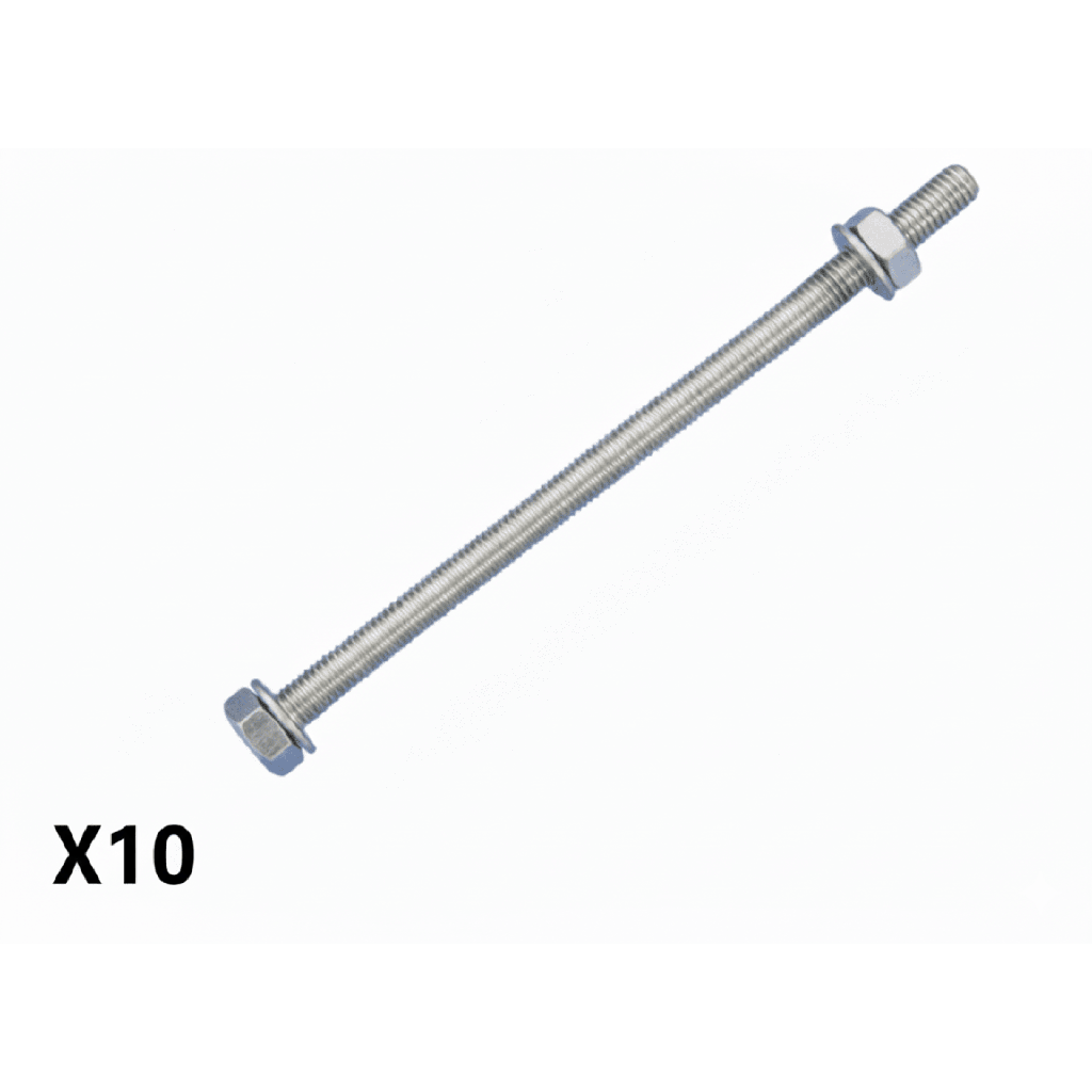 [25202710KTP] Kit de 10 tornillos para montar 1 separador de plástico.