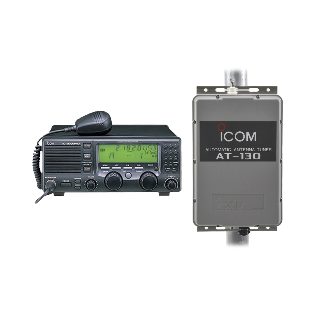 [ICM700PROE/AT130] Kit de radio IC-M700pro con sintonizador de antena AT-130