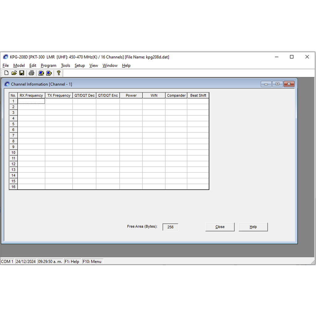 [KPG-208-DK] Software de programación para radios PKT-300