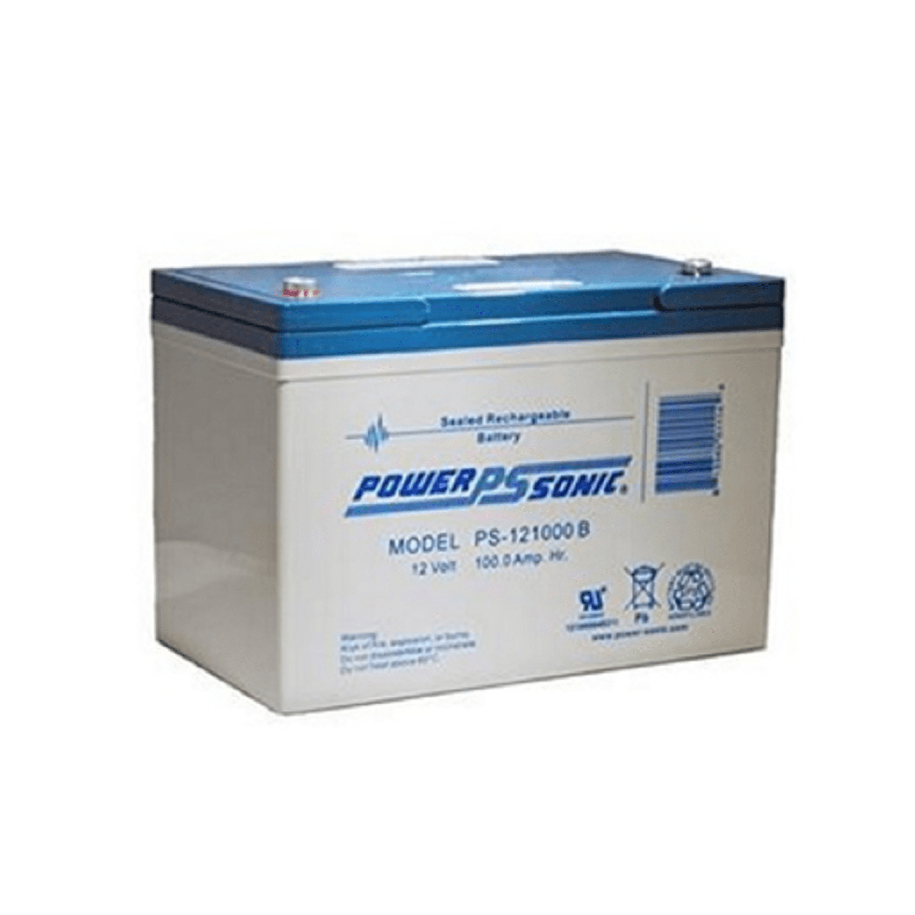 [PS-121000-B] Batería 12V, 100AH, Para Respaldo, Tecnologías AGM/VRLA, 10-12 Años Vida Útil, Terminales B (M6), Reconocida UL