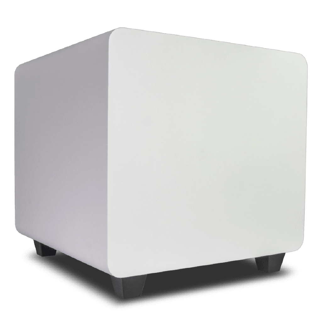 [DFS10WT] Subwoofer Activo de 10in | Diseño Down-Firing | 300W RMS | Recinto Sellado | Acabado Blanco