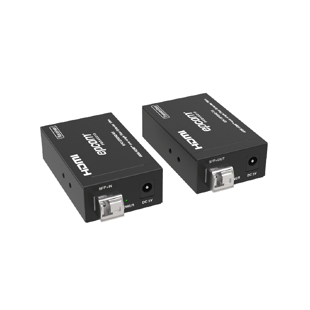 [EPC-EF03HD] Extensor HDMI sobre Fibra Óptica | Resolución 4K2K@60Hz | Monomodo | 4:4:4 | Ancho de Banda 18 Gbps | Distancia hasta 10 km | HDCP 2.2 | HDR10+ Dolby Vision | Audio 7.1CH