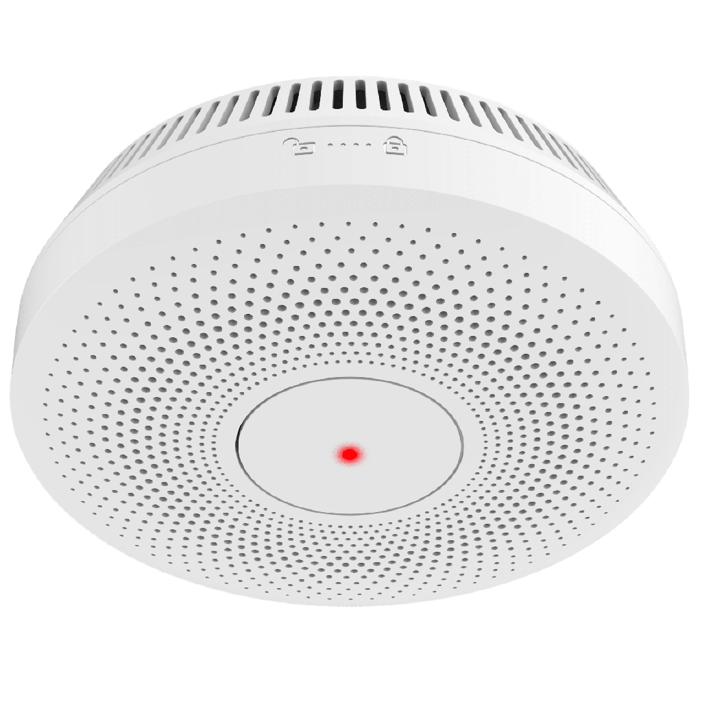 [HF-S3E-R] Detector de Humo Interlink / Doble Tecnología de Sensor de Luz / Alarma Auditiva 85dB / Batería de Litio 10 Años / Autoverificación / Control Remoto Inalámbrico / Interconectable 30 Dispositivos