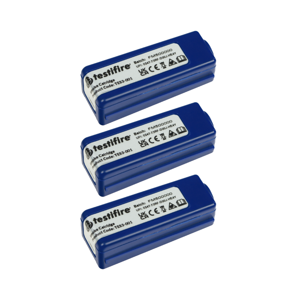 [TES3-3PACK] Tres Cartuchos D/Humo Sintético P/Probador Electrónico Testifire XTR2