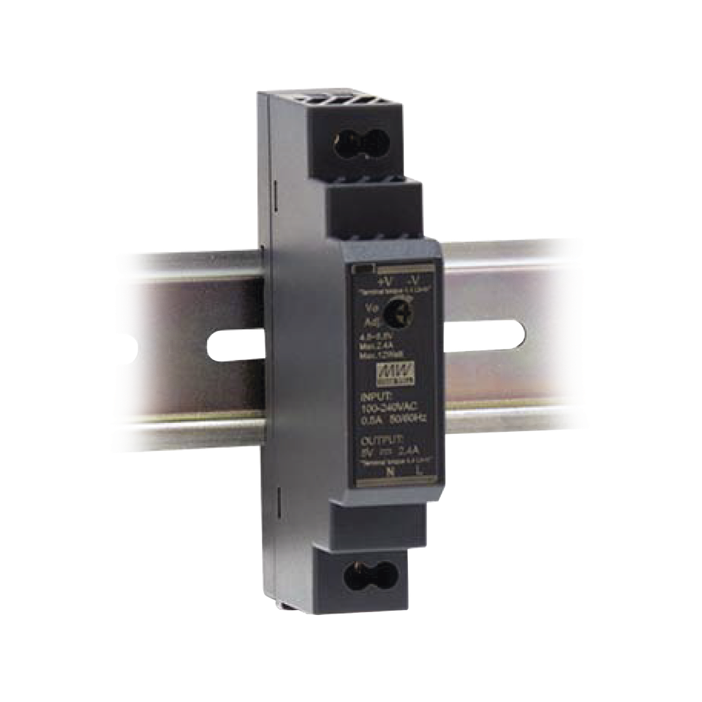 [HDR-15-12] Fuente de Poder Industrial Ultra Delgada Riel Din 12Vcc, 15W