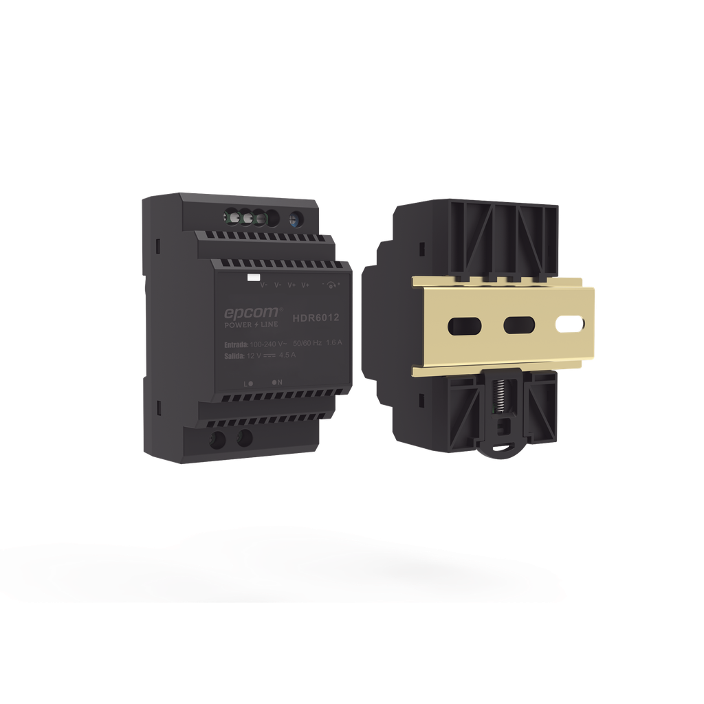 [HDR-6012] Fuente de Poder Industrial Entrada: 100-240 Vca / Salida: 15 Vcc/ 4 A/ 60 W/ Riel Din