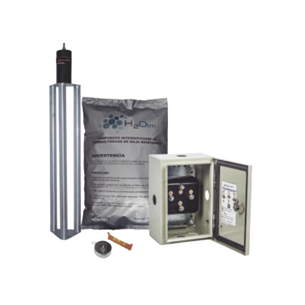 [TG-70-AB-AI] Electrodo para corriente máxima de70 Amp. de Acero Inoxidable con Filtro y Compuesto H2Ohm.