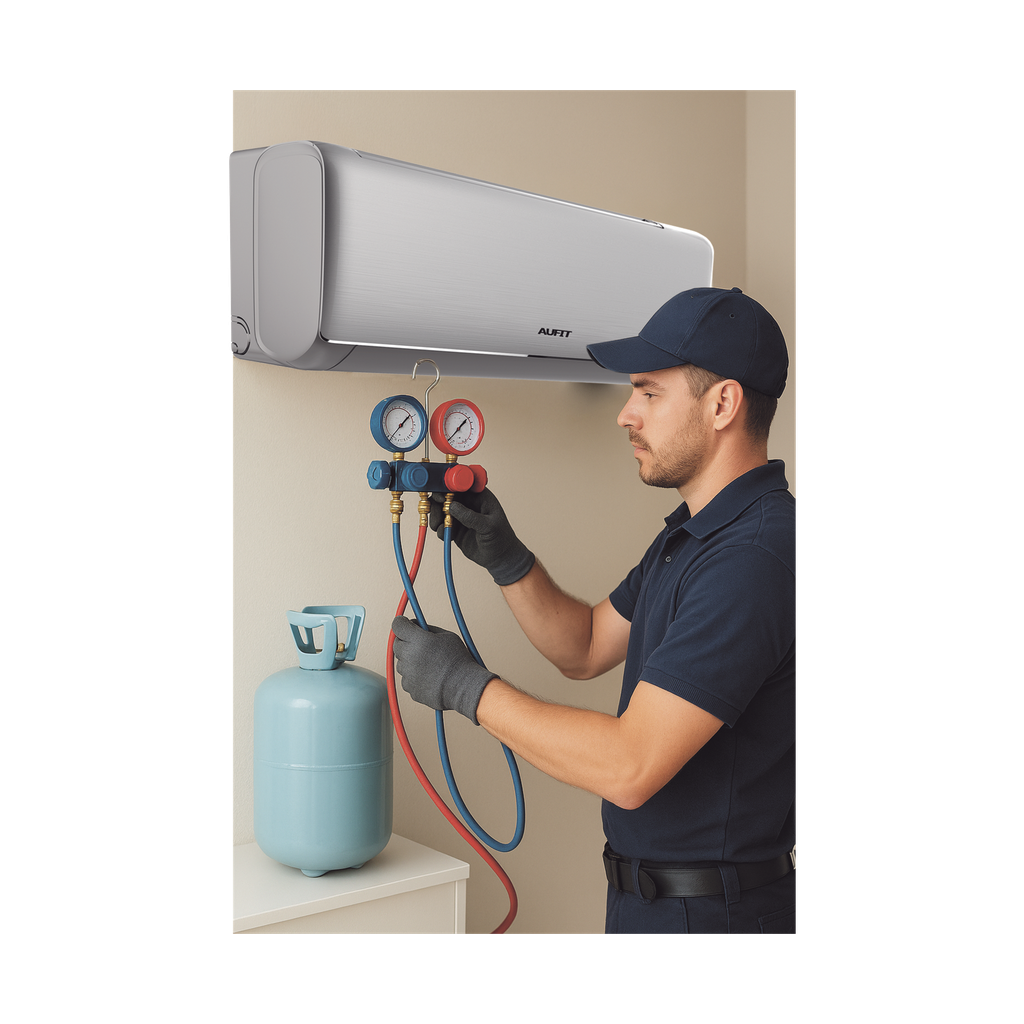 [SRV-R32-2T25T] Servicio / Recarga de gas refrigerante / R32 / Minisplit AUFIT / Capacidad de 2 a 2.5 Toneladas